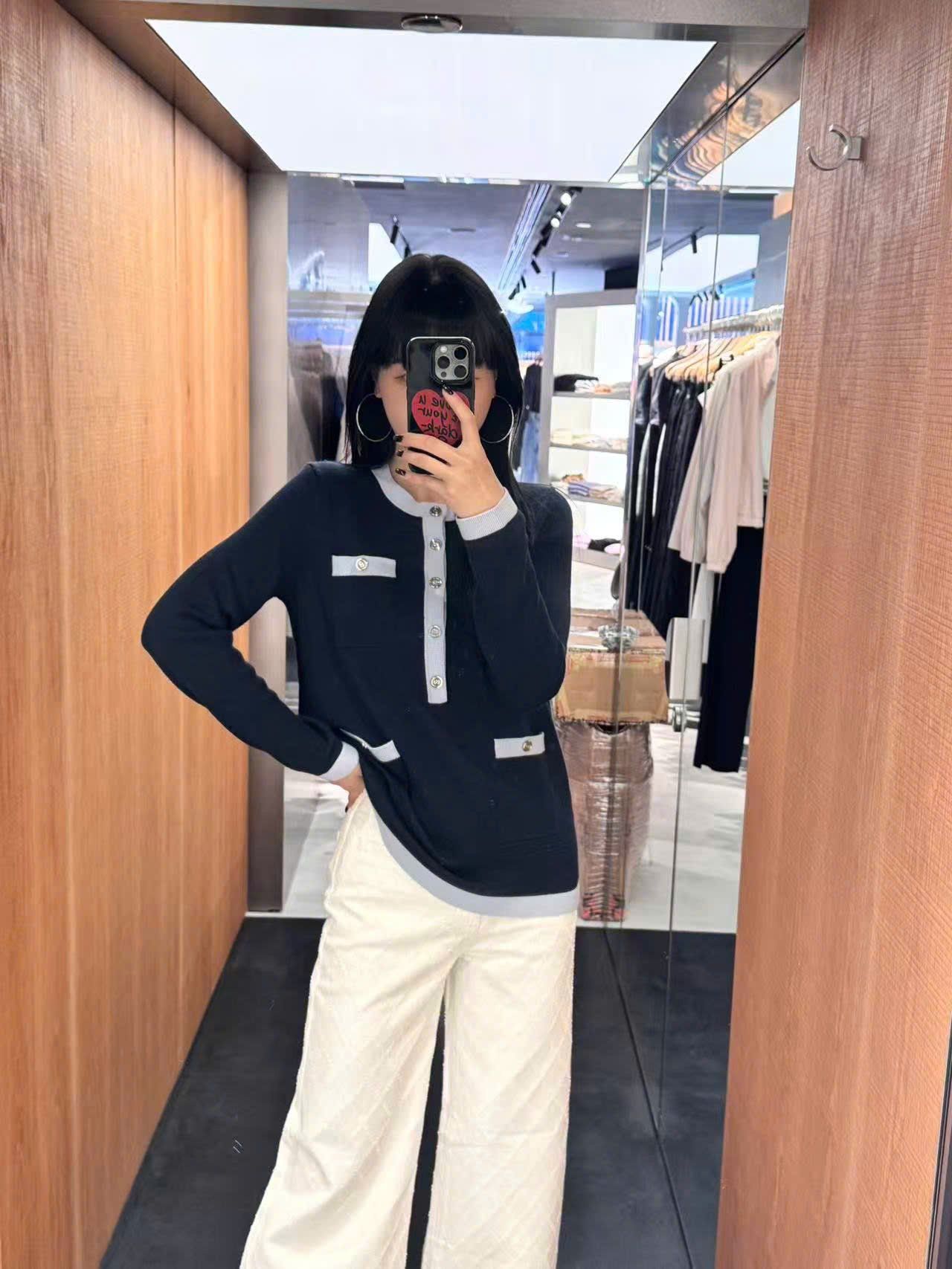  Áo CDG xanh tím 4 túi viền 