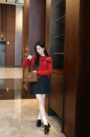  Áo CDG đỏ nơ đen 