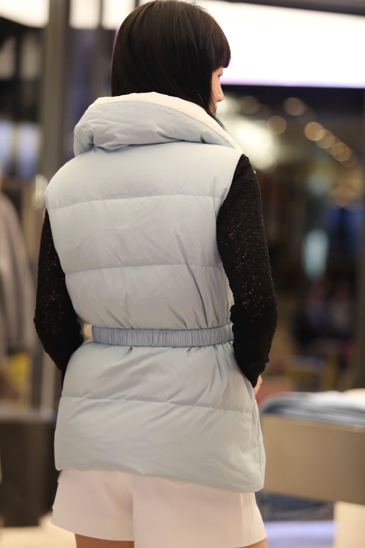  Áo gile phao Xanh da trời 