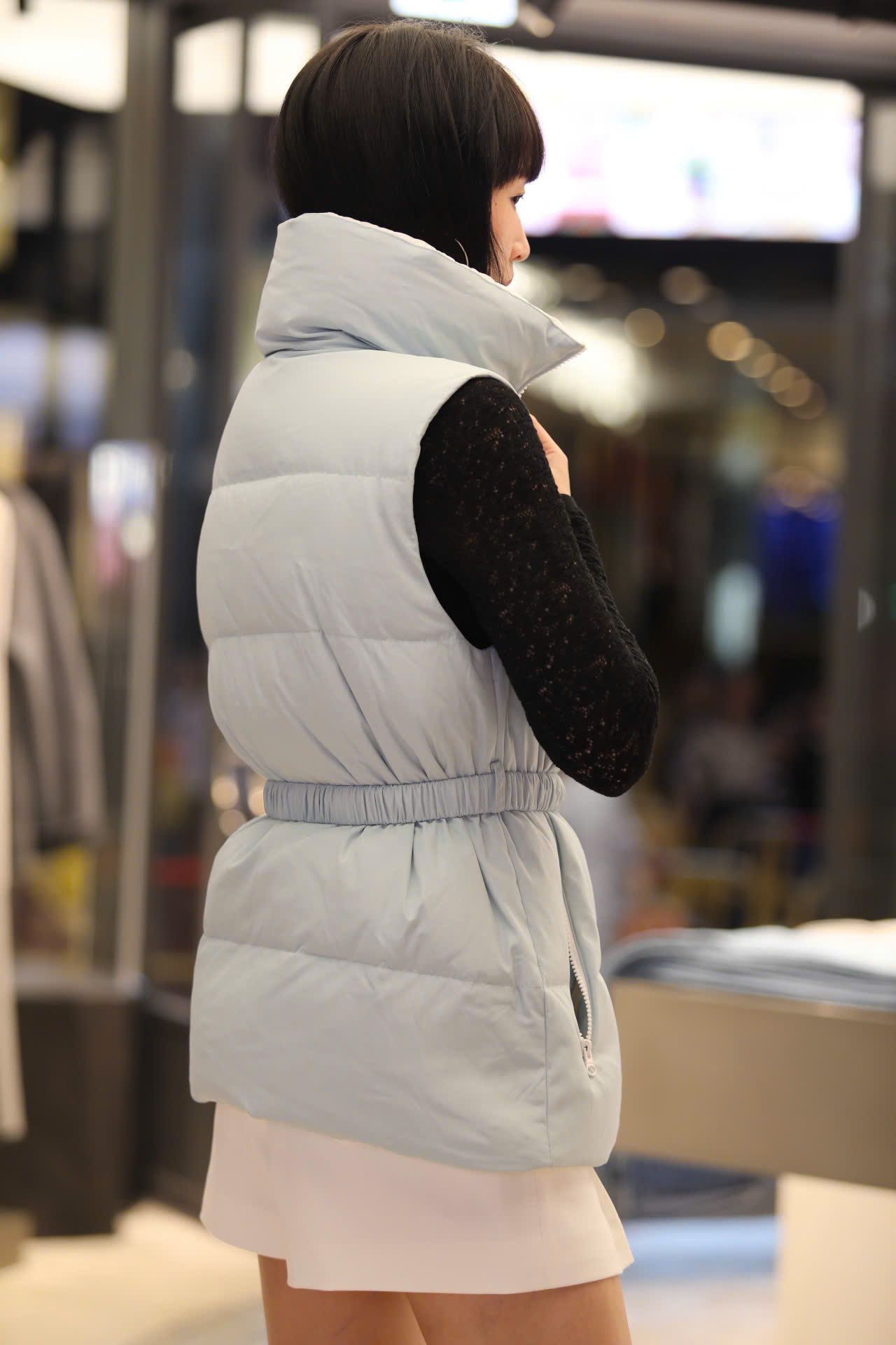  Áo gile phao Xanh da trời 