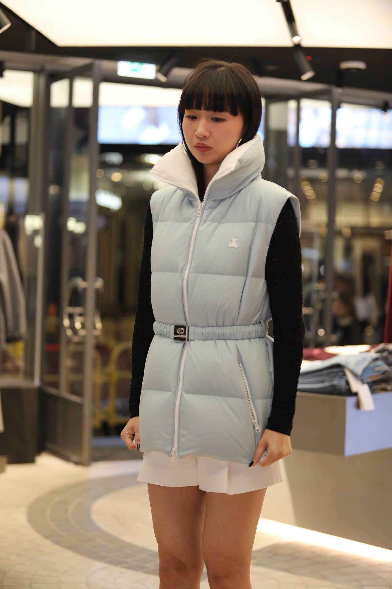  Áo gile phao Xanh da trời 