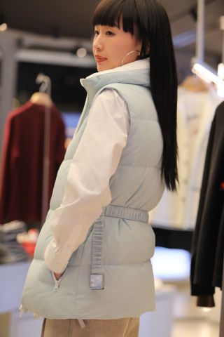  Áo gile phao Xanh da trời 