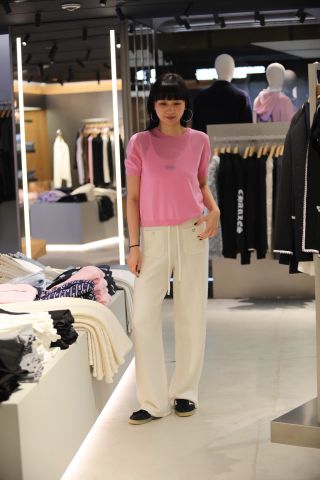  Quần dài trắng 2 túi trước dây rút 