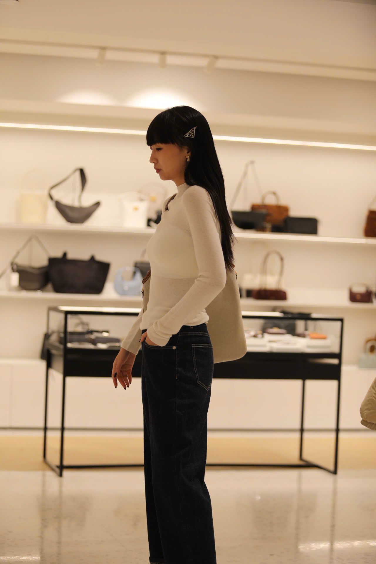  Cashmere - Áo len dài tay Trắng 