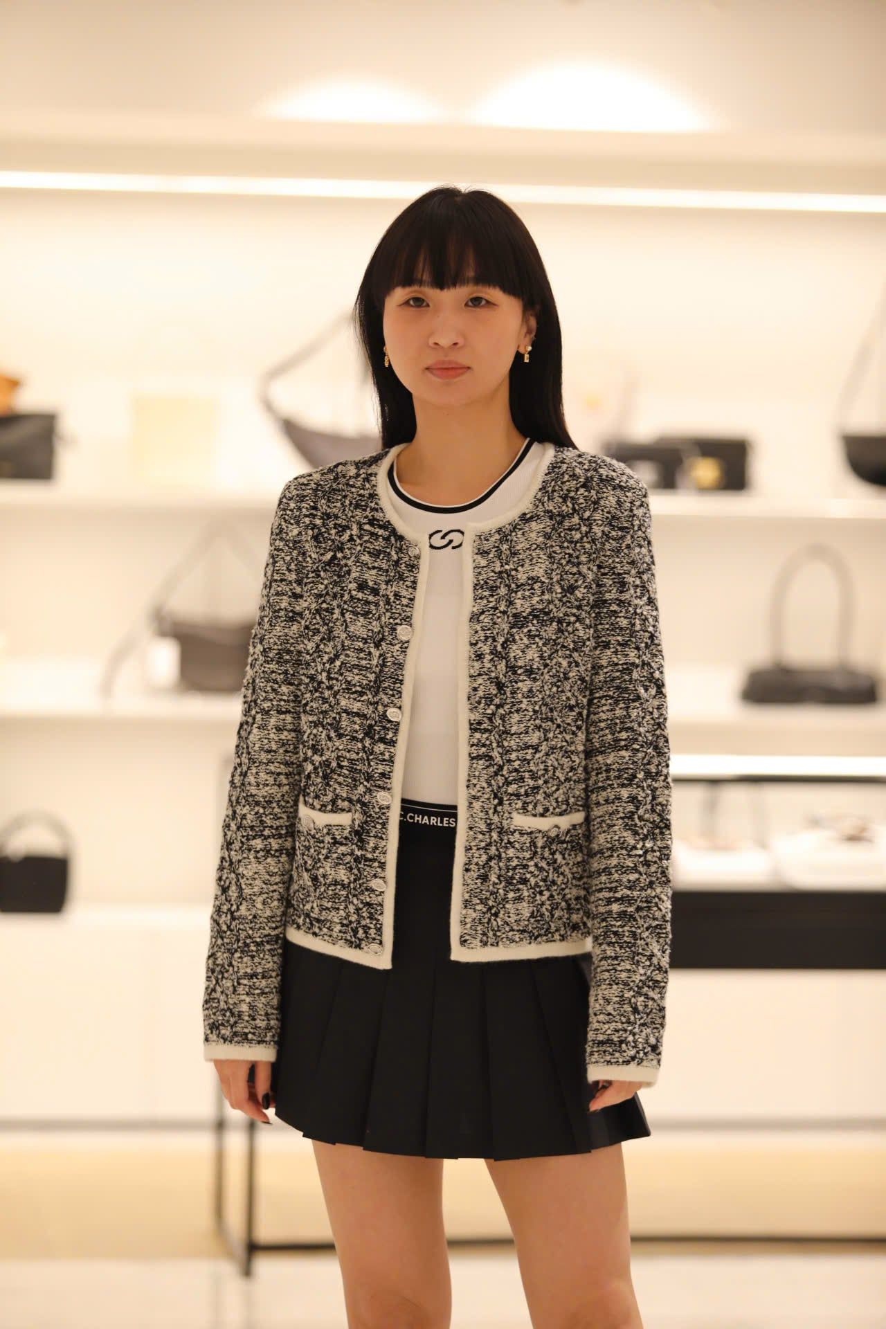  Áo CDG xám viền trắng 