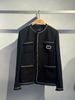  Áo khoác dạ đen 4 túi 