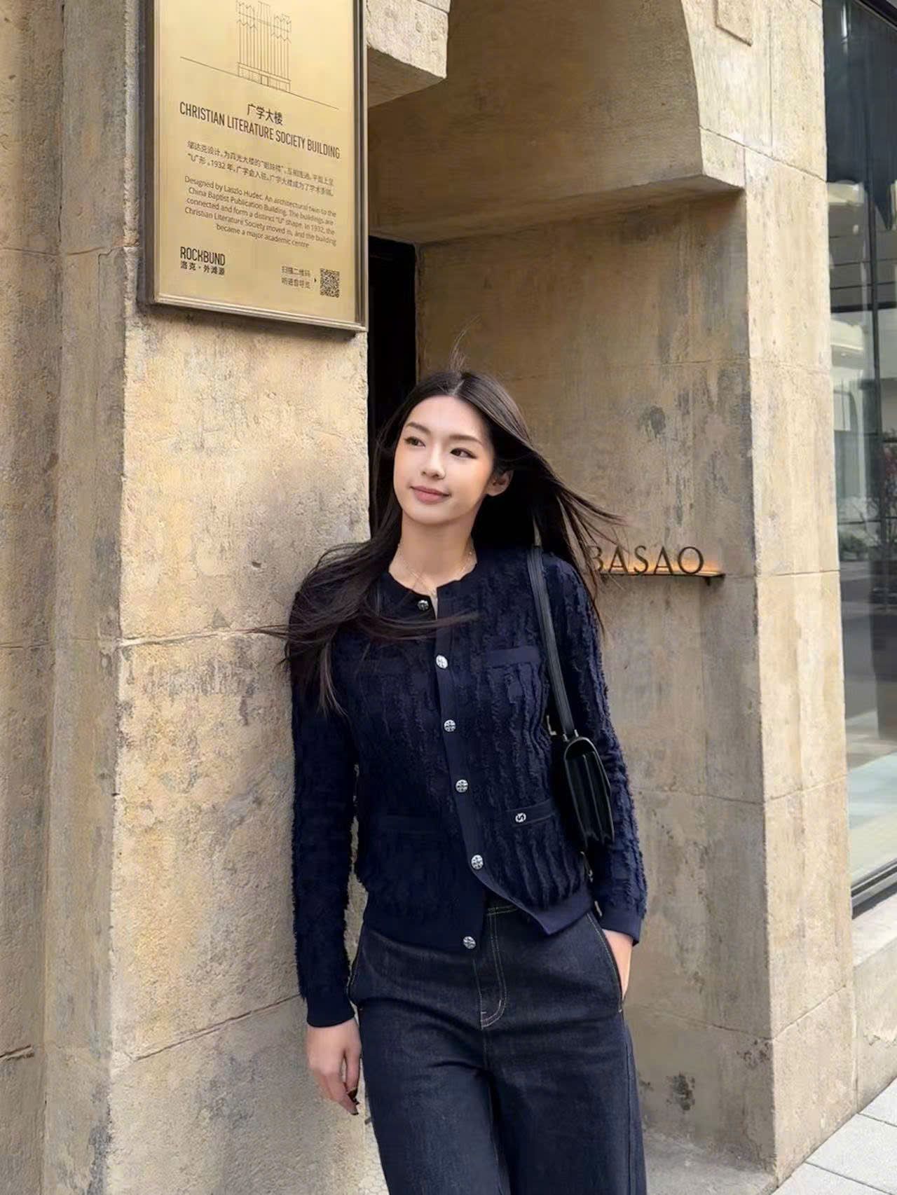  Áo CDG lông xanh navy new 25 