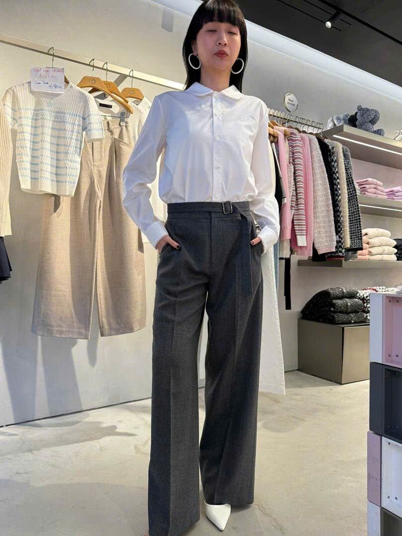  Quần vải xám kèm belt vải 