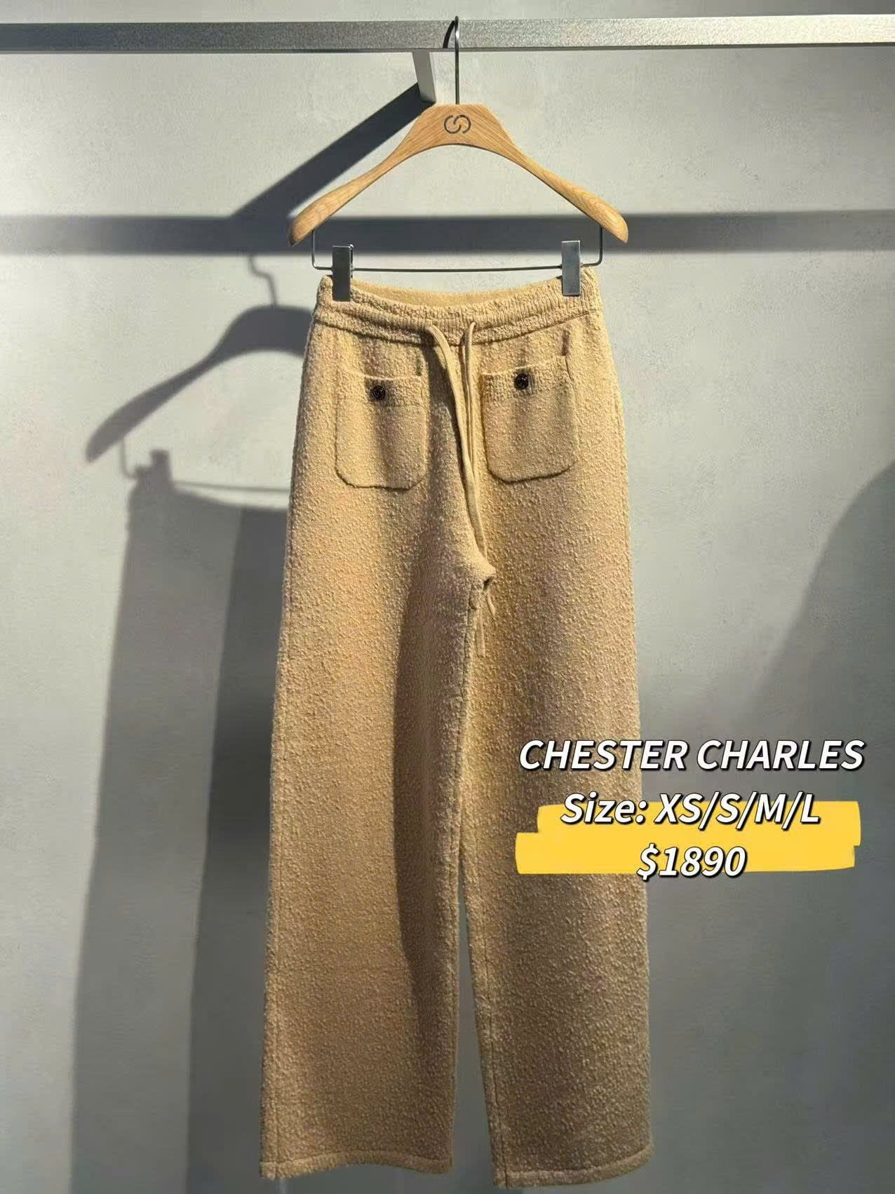  Quần dài nâu 2 túi trước dây rút 