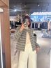  Áo Tweed ghi xám kẻ trắng 