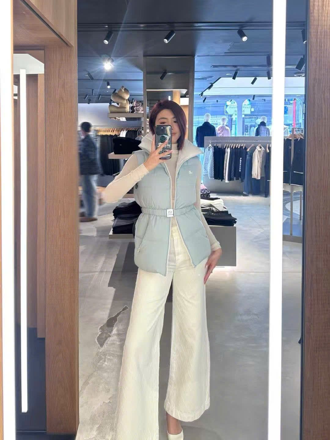  Áo gile phao Xanh da trời 