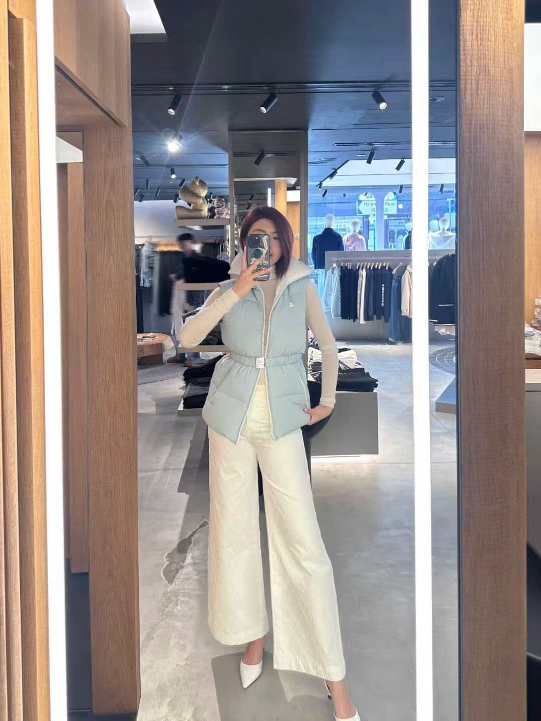  Áo gile phao Xanh da trời 