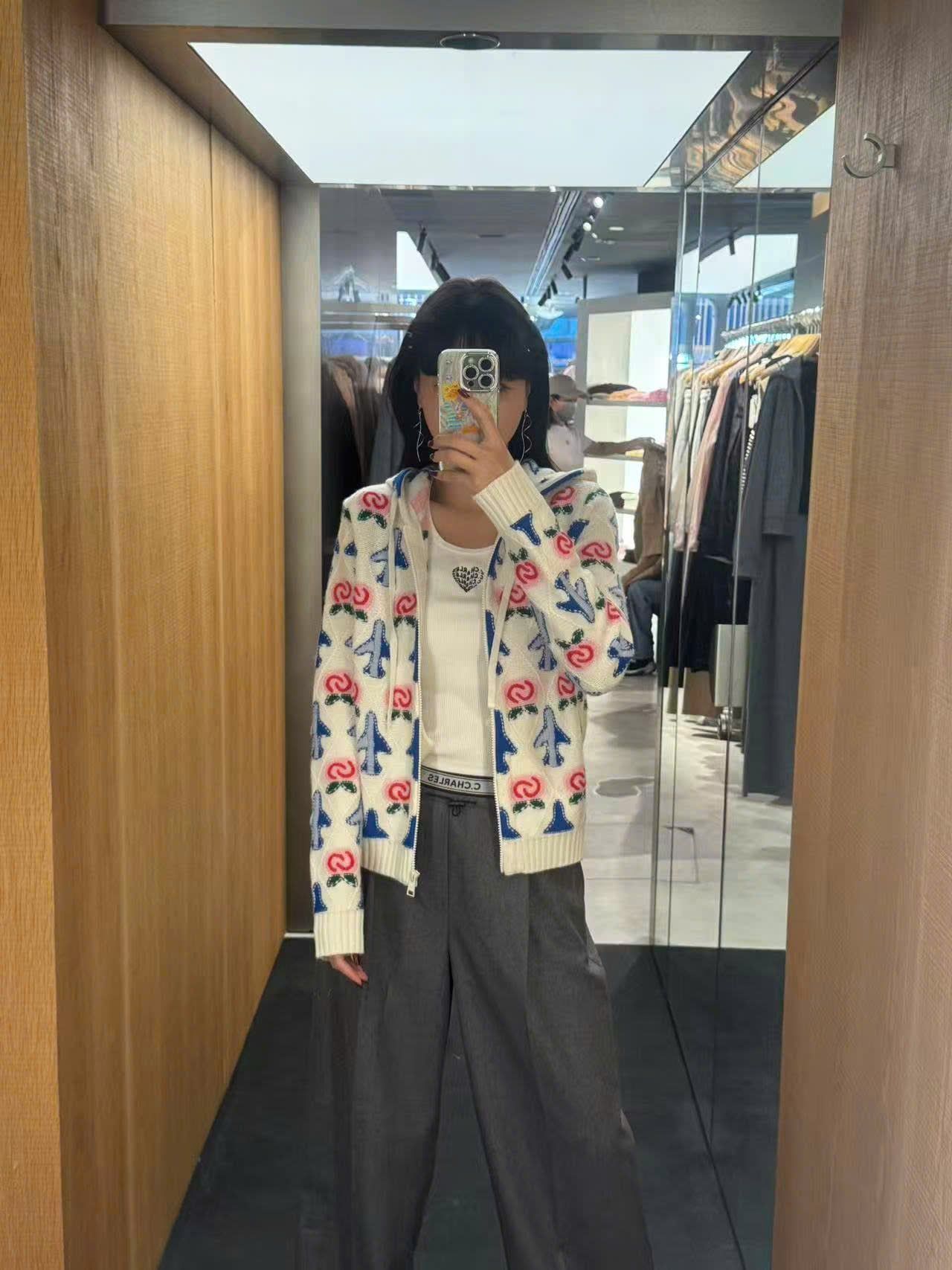  Quần vải xám đá cạp chun trắng CHỮ 