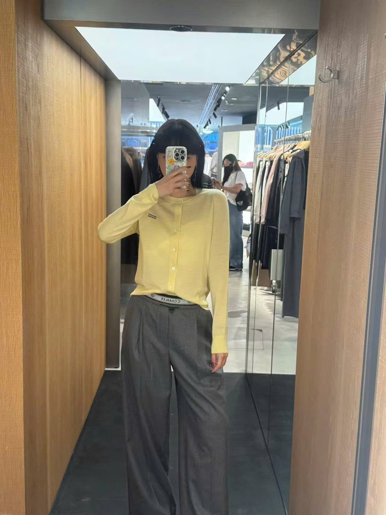  Quần vải xám đá cạp chun trắng CHỮ 