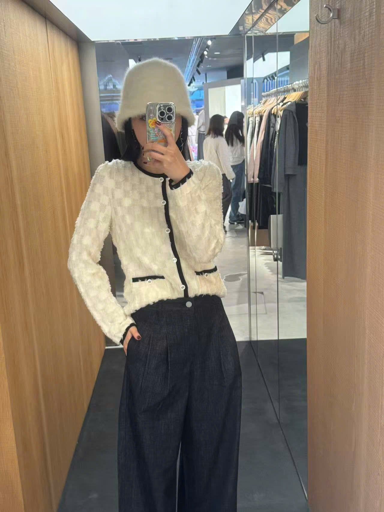  Quần jean ống rộng xanh than ss25 