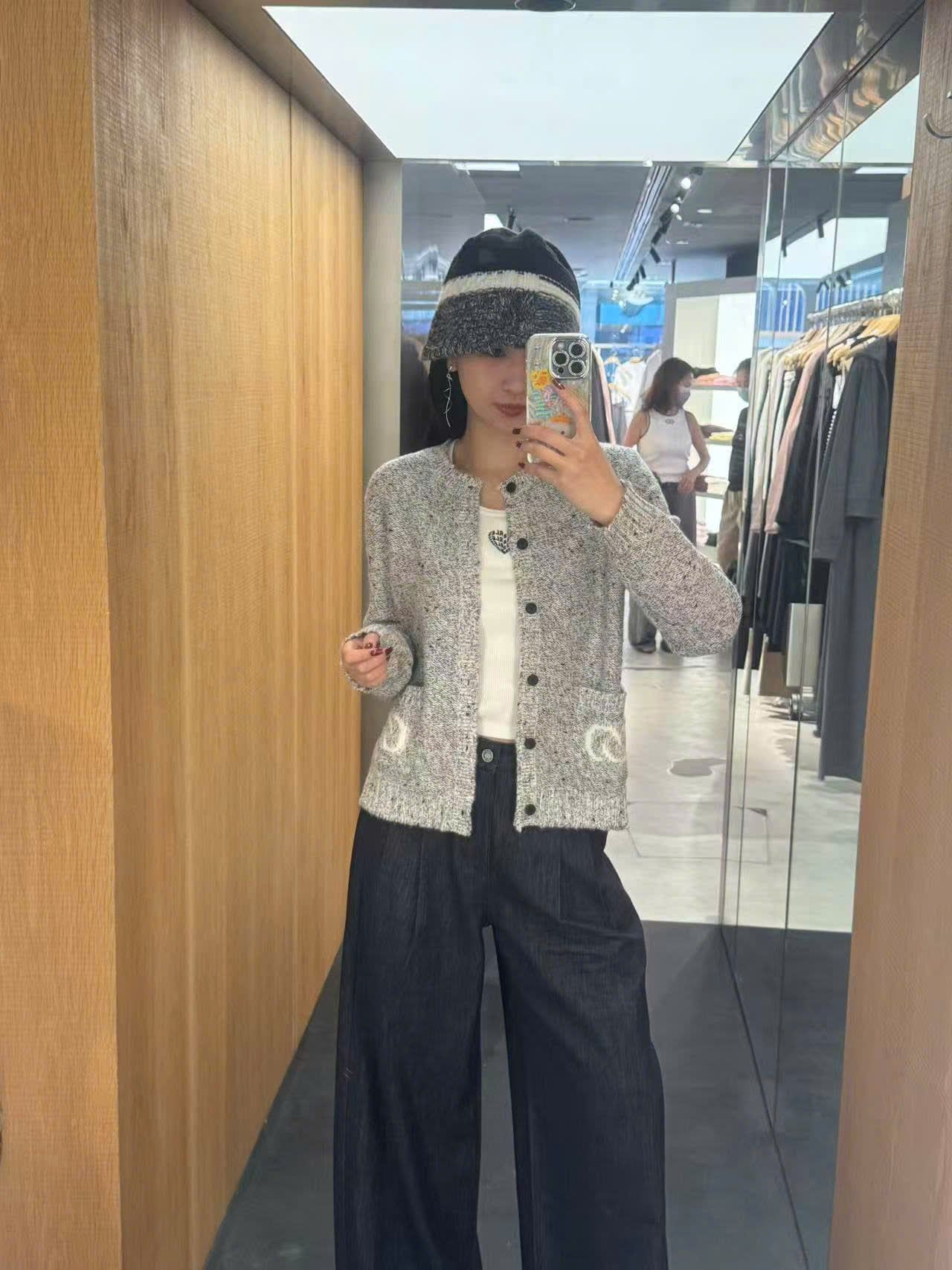  Quần jean ống rộng xanh than ss25 