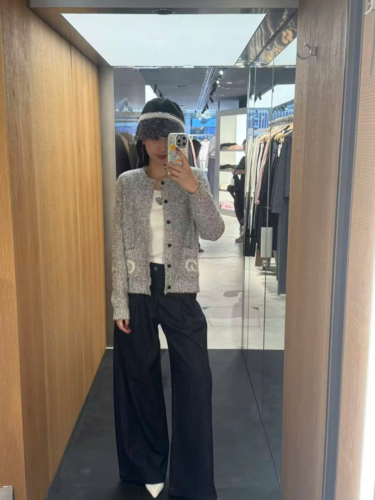  Quần jean ống rộng xanh than ss25 