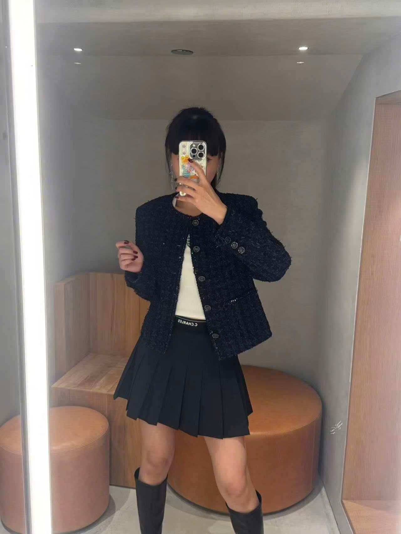  Áo tweed xanh navy Blink 