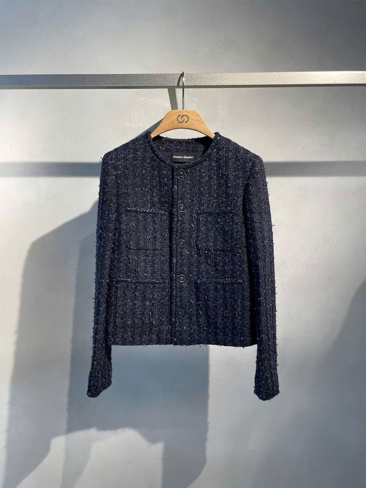  Áo tweed xanh navy Blink 