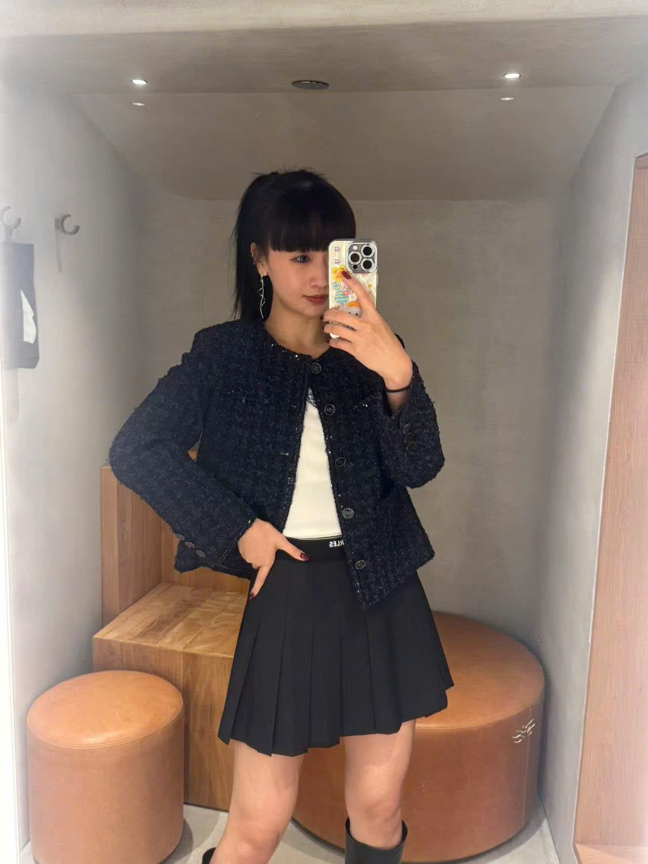  Áo tweed xanh navy Blink 