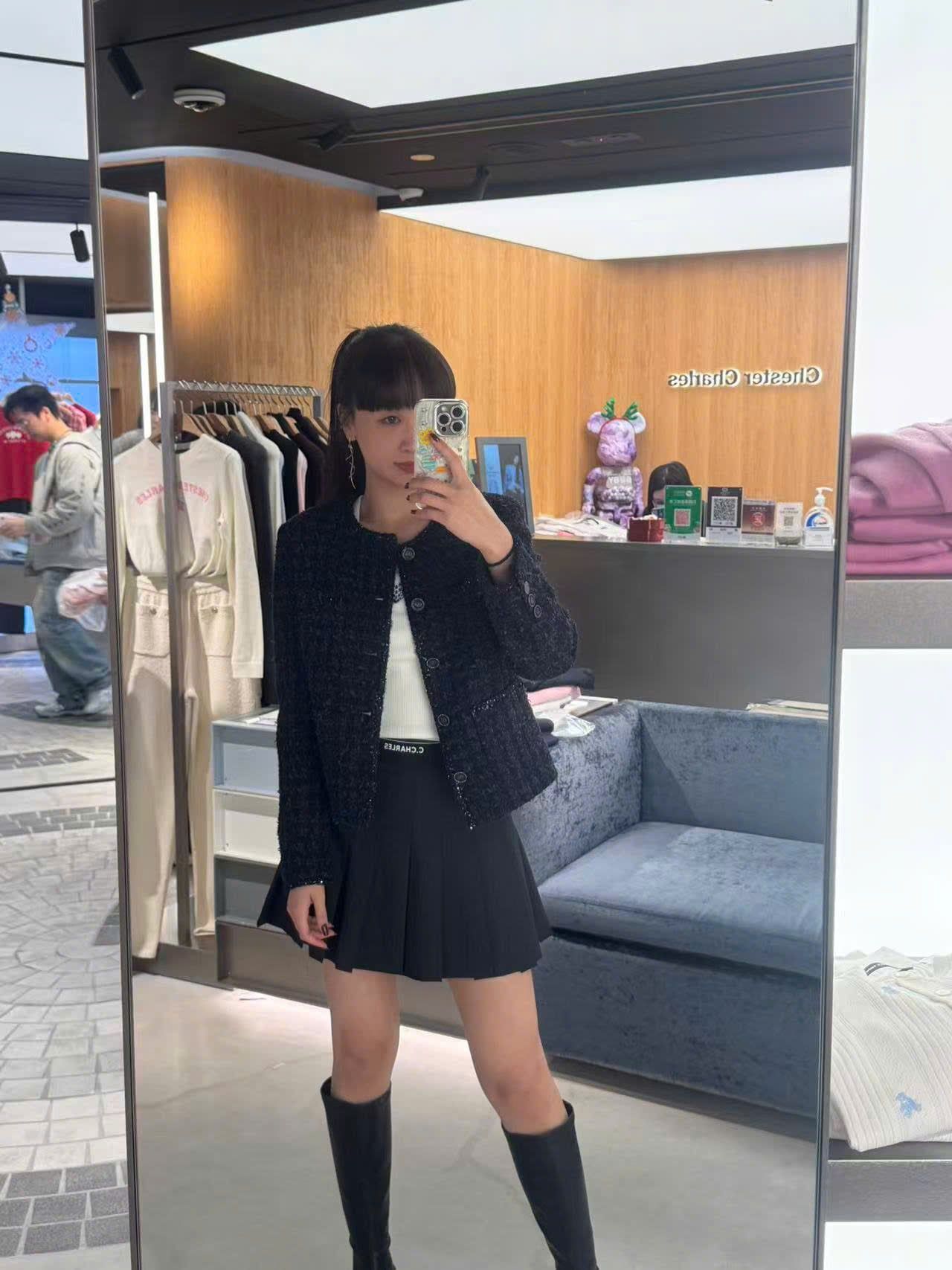  Áo tweed xanh navy Blink 