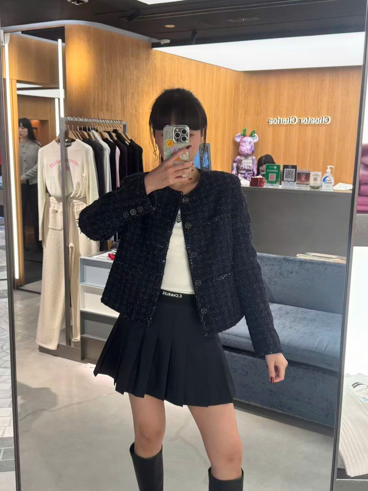  Áo tweed xanh navy Blink 