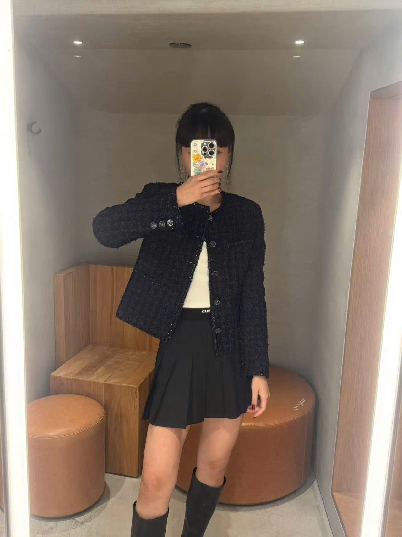  Áo tweed xanh navy Blink 