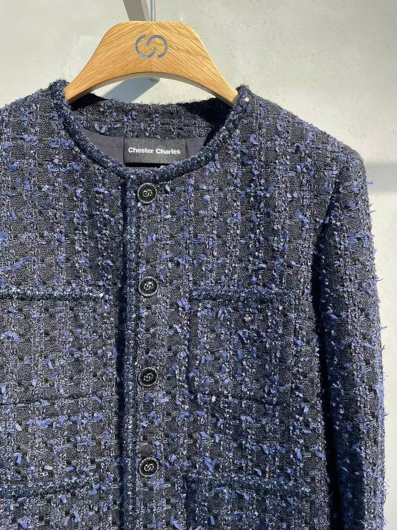  Áo tweed xanh navy Blink 