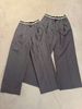 Quần vải xám đá cạp chun trắng CHỮ 