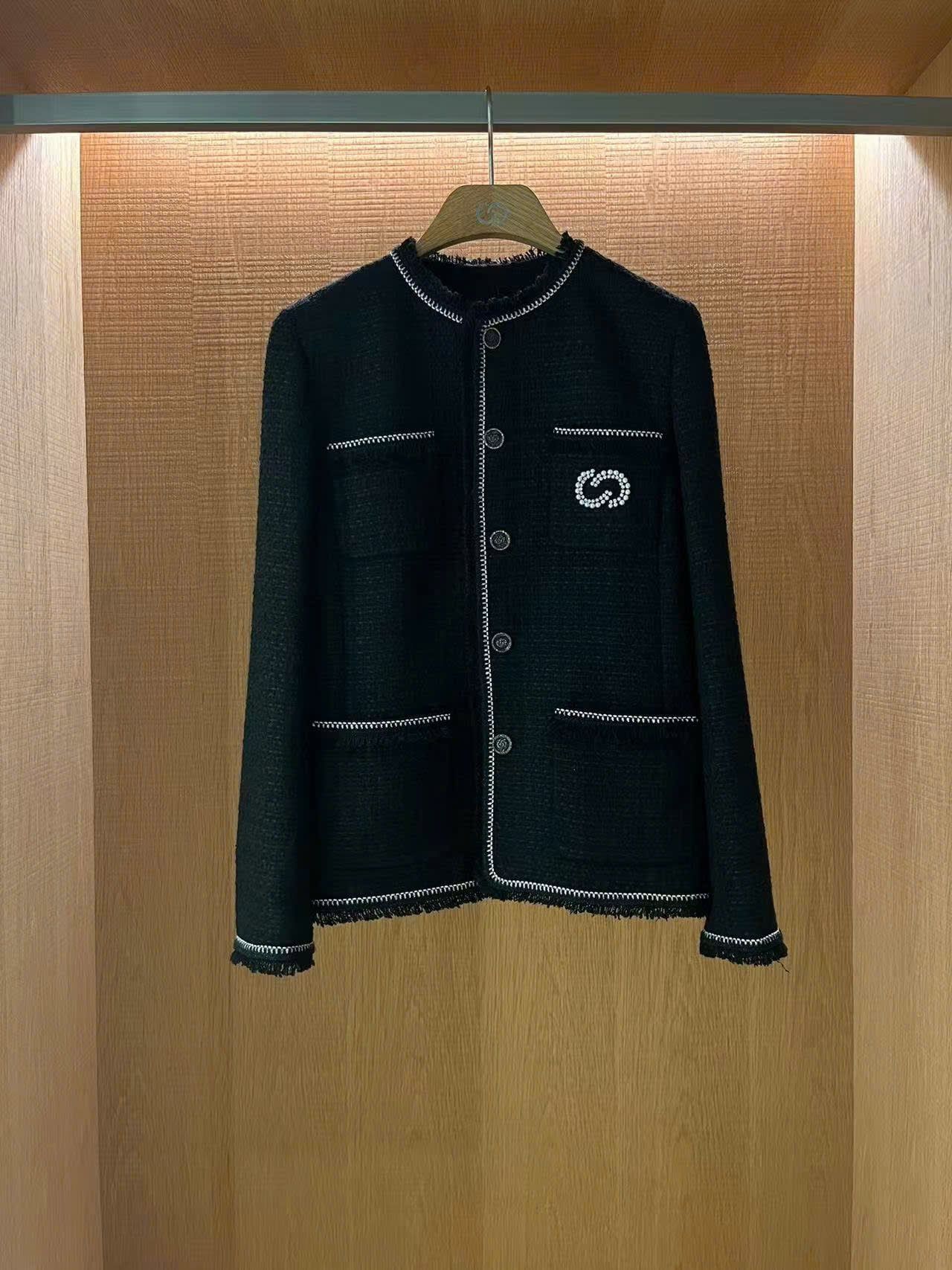  Áo khoác dạ đen 4 túi 