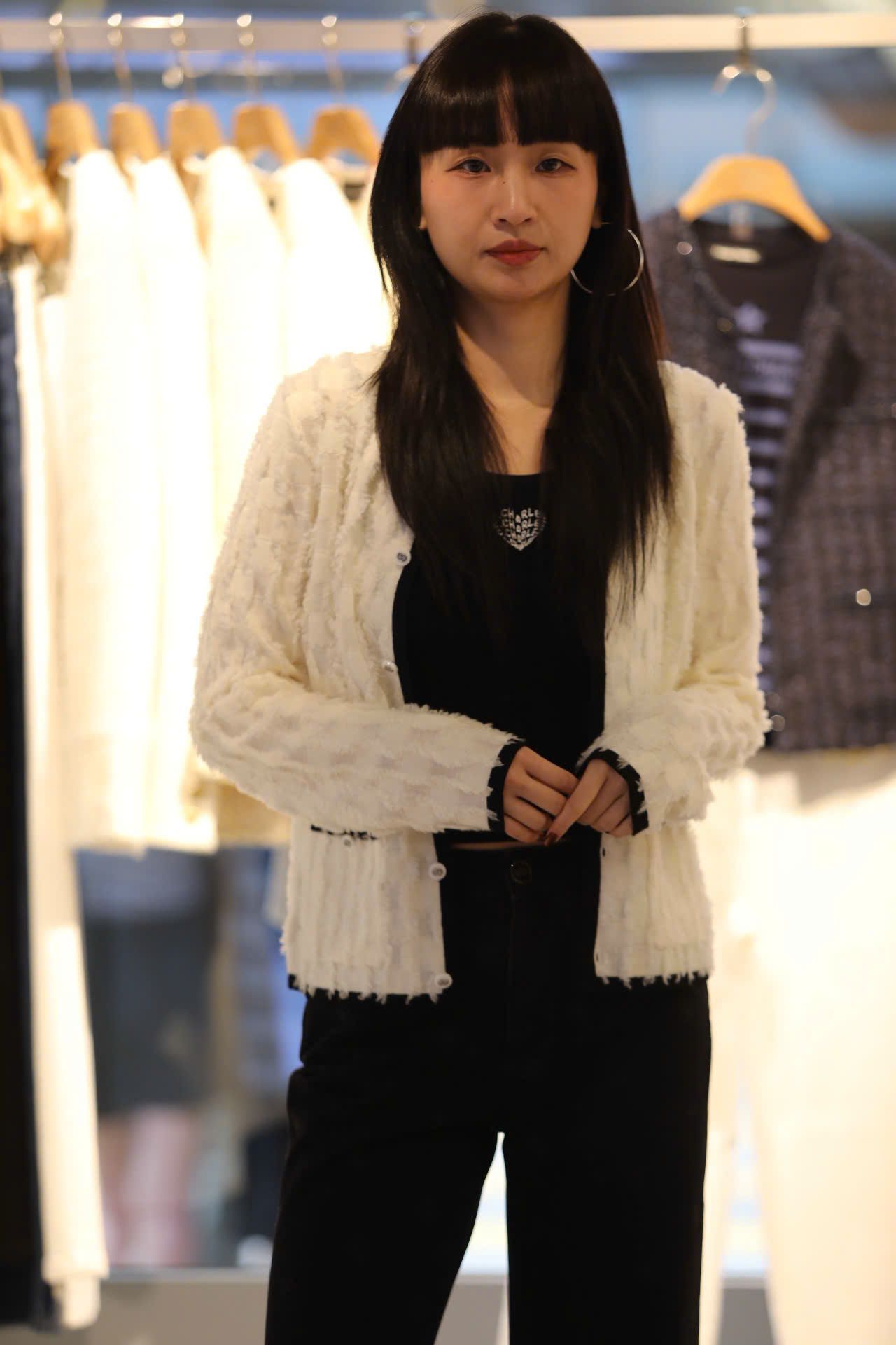  Áo CDG ô vuông trắng viền đen new25 