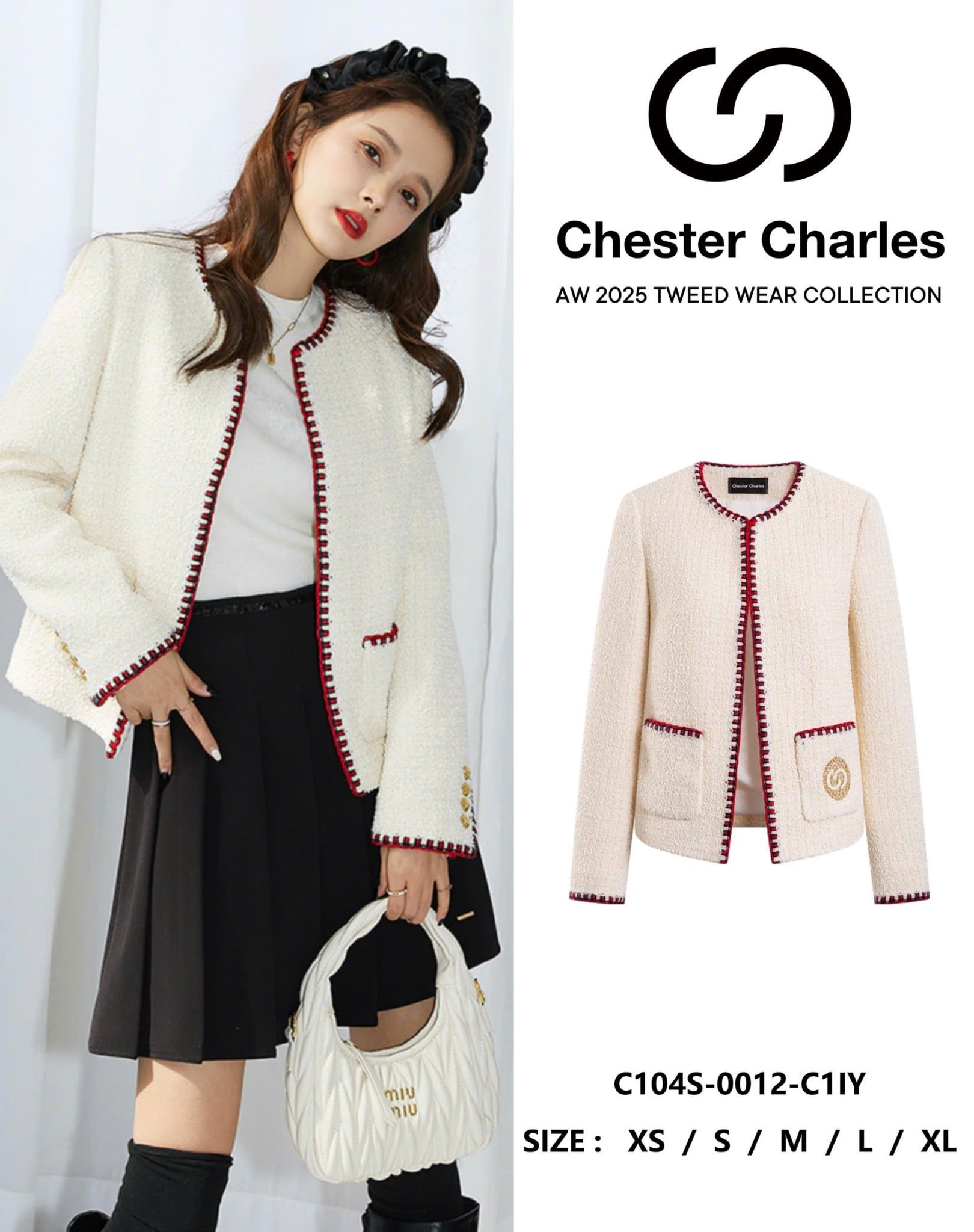  2.Áo dạ viền đỏ 