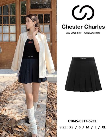  4.Chân váy xếp cạp chester 