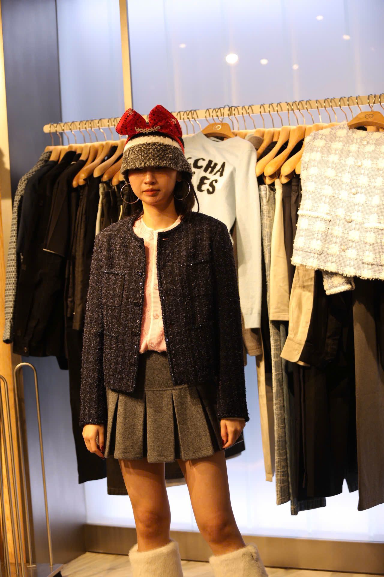  Áo tweed xanh navy Blink 