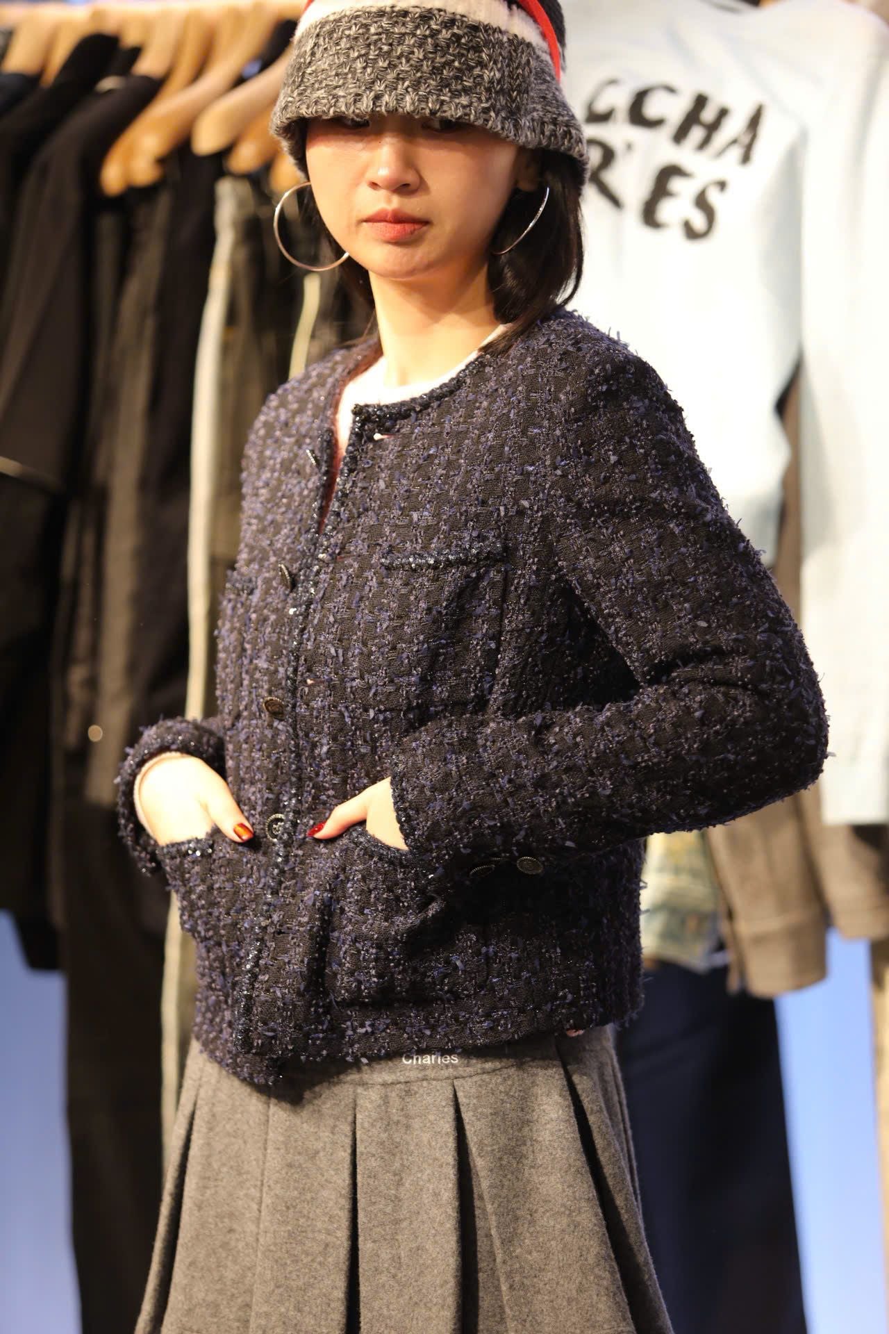  Áo tweed xanh navy Blink 