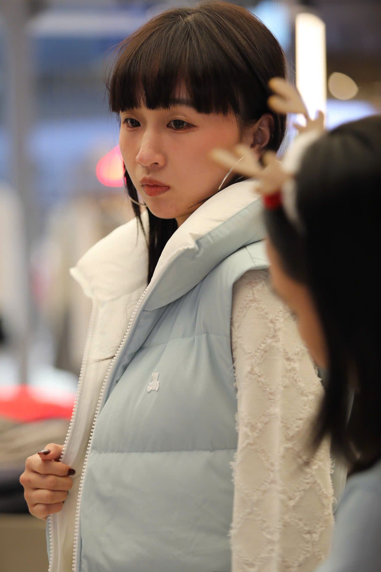  Áo gile phao Xanh da trời 