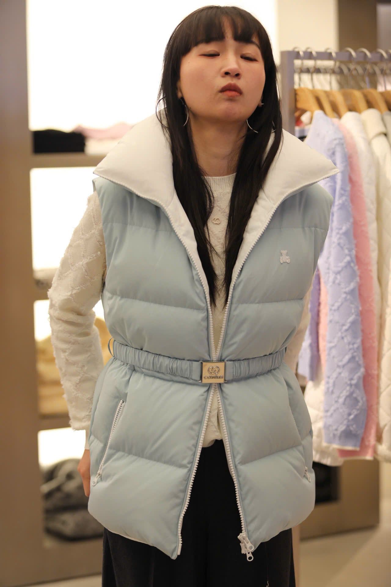  Áo gile phao Xanh da trời 