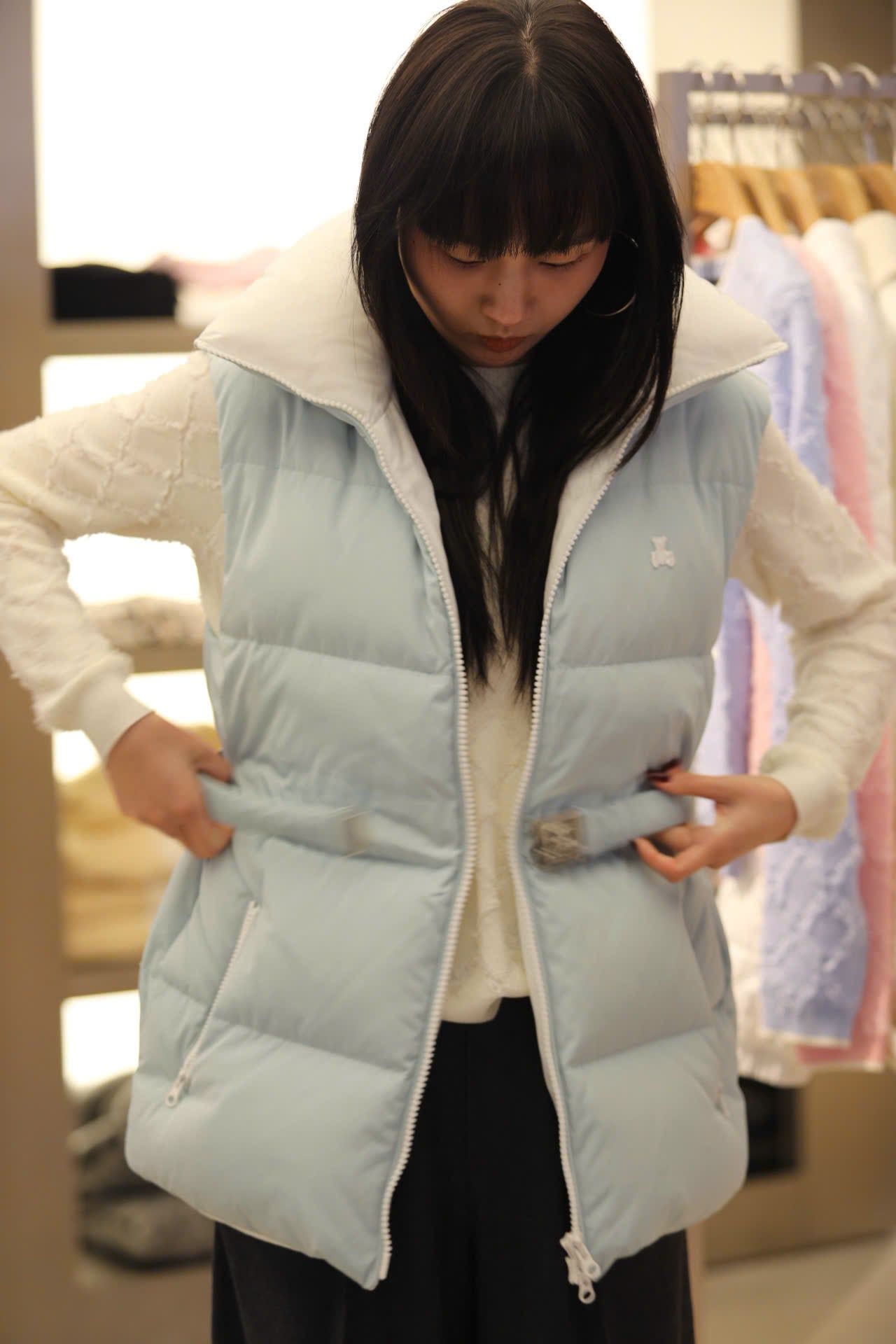  Áo gile phao Xanh da trời 