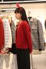  Áo CDG đỏ cashmere 2 túi logo 