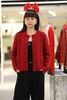  Áo CDG đỏ cashmere 2 túi logo 