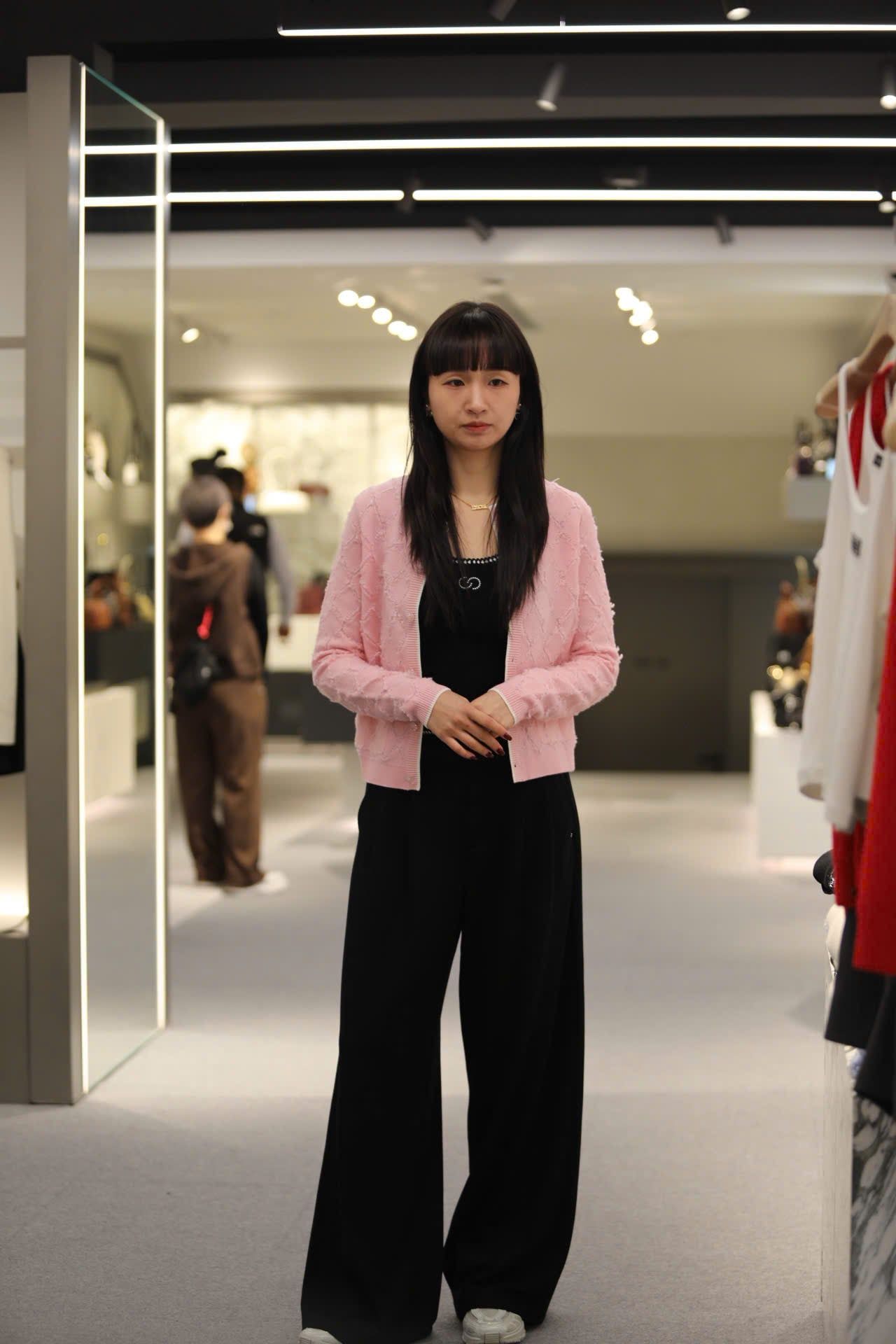  Áo CDG trám lông hồng pastel 