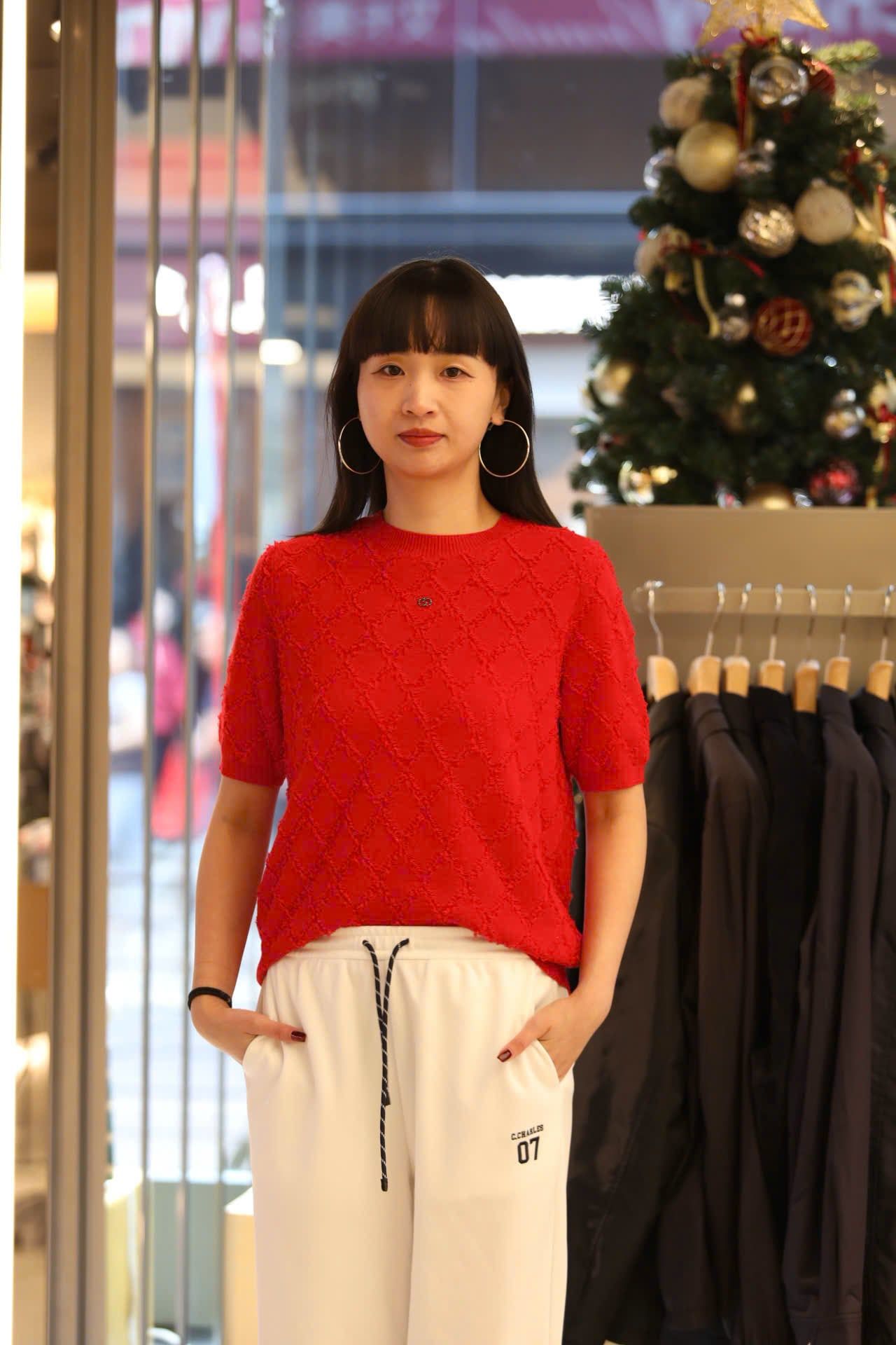  Áo trám đỏ ngắn tay 