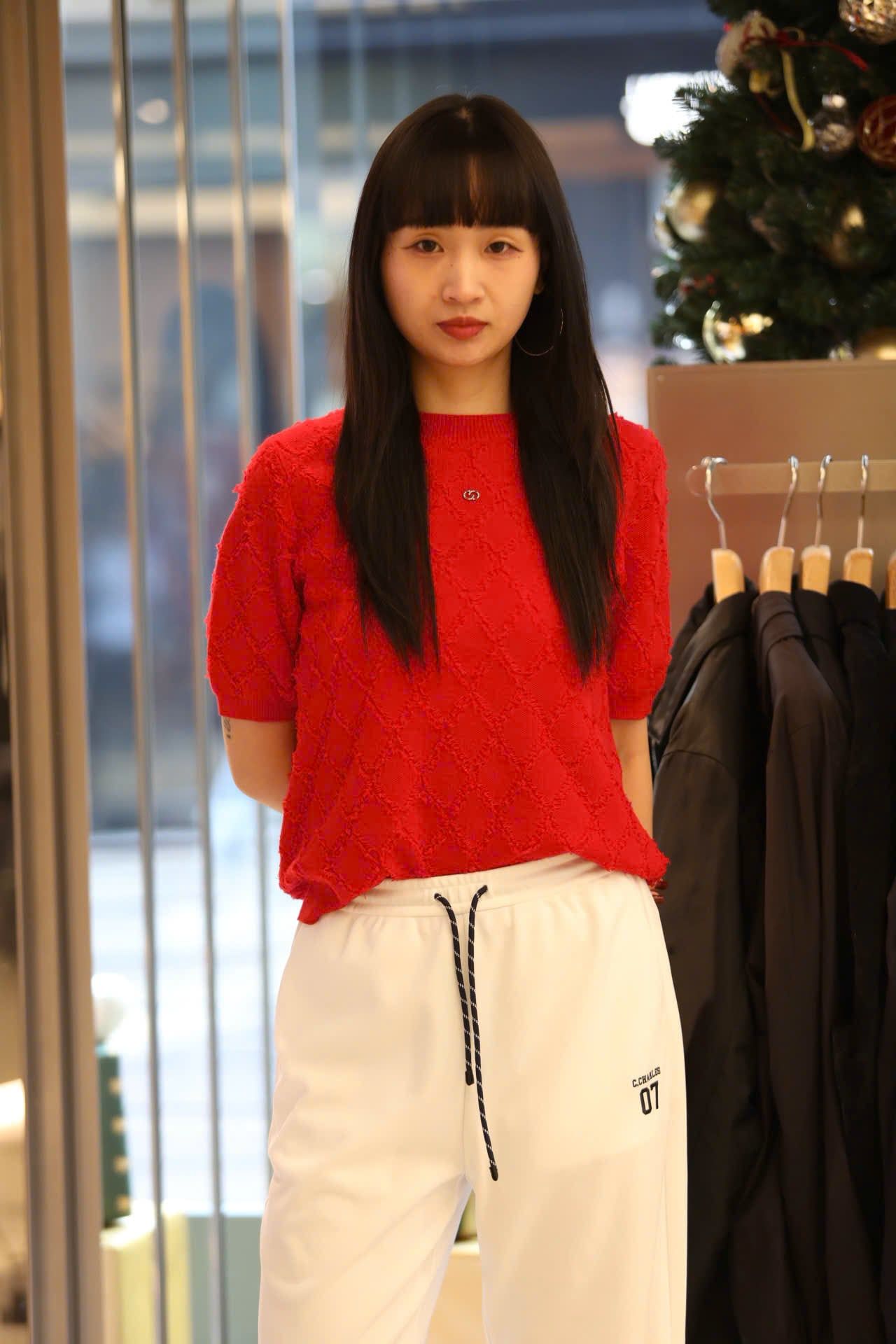  Áo trám đỏ ngắn tay 