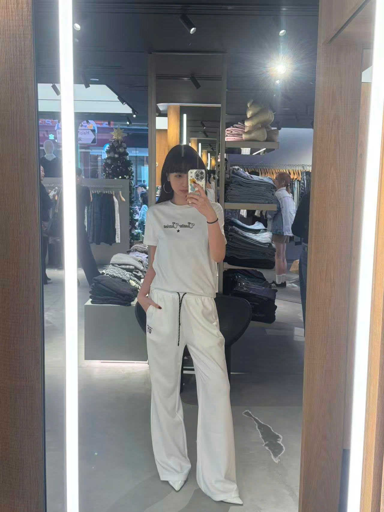  Quần thun trắng Logo 07 