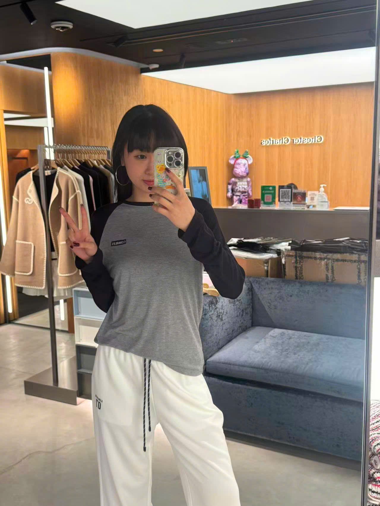  Quần thun trắng Logo 07 