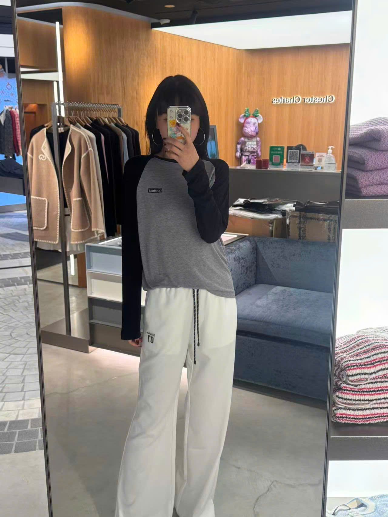  Quần thun trắng Logo 07 