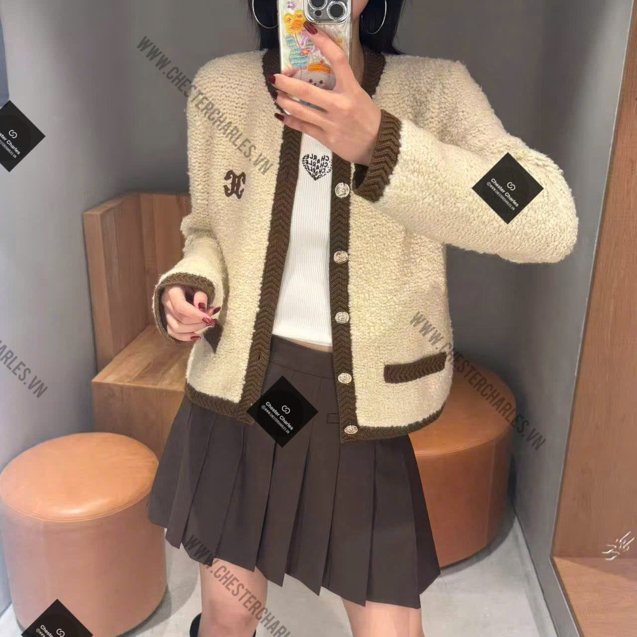  Chân váy ngắn nâu 