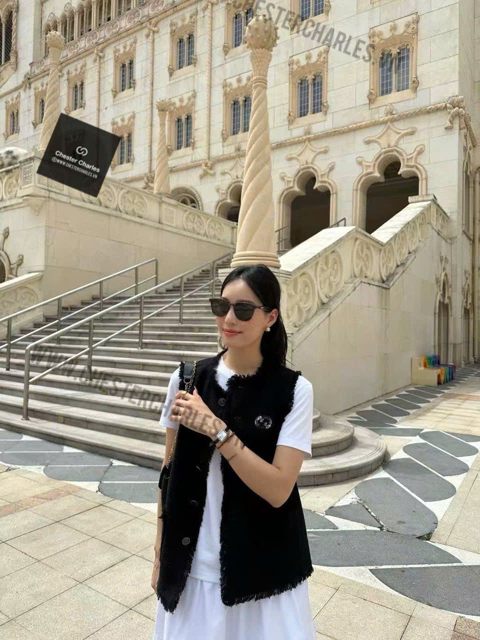  Vest ghile đen 