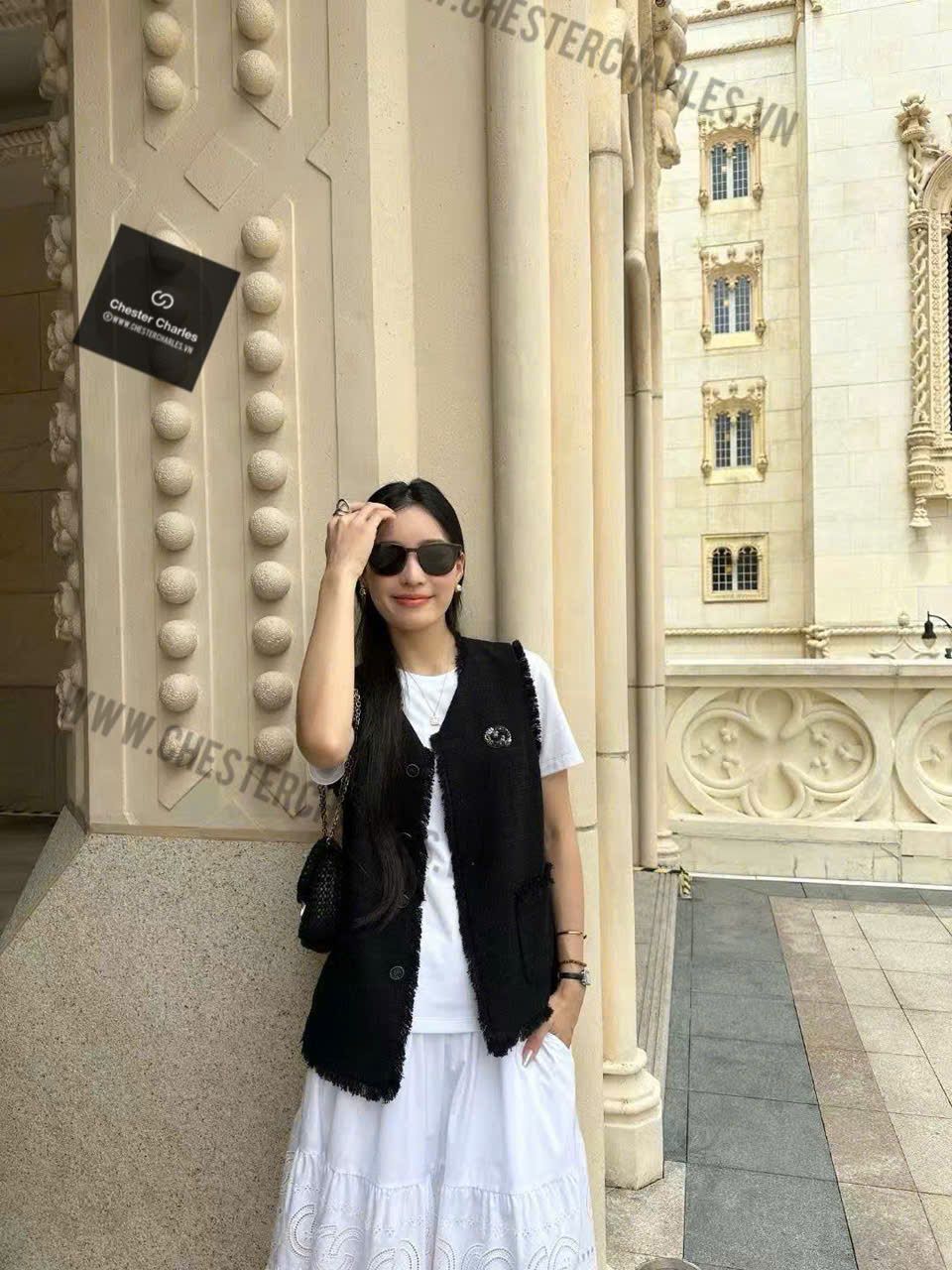  Vest ghile đen 