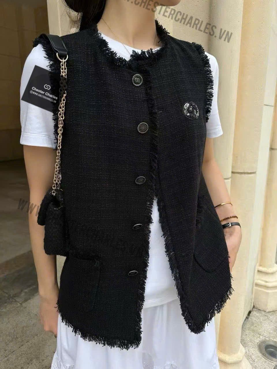  Vest ghile đen 
